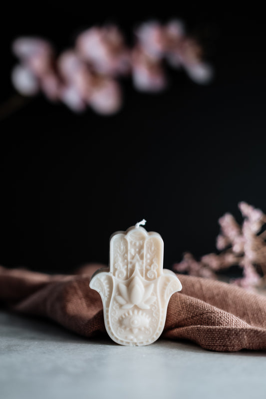 Hamsa Candle