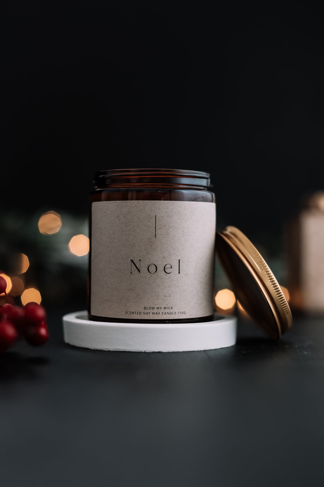 Christmas Scented Amber Jars