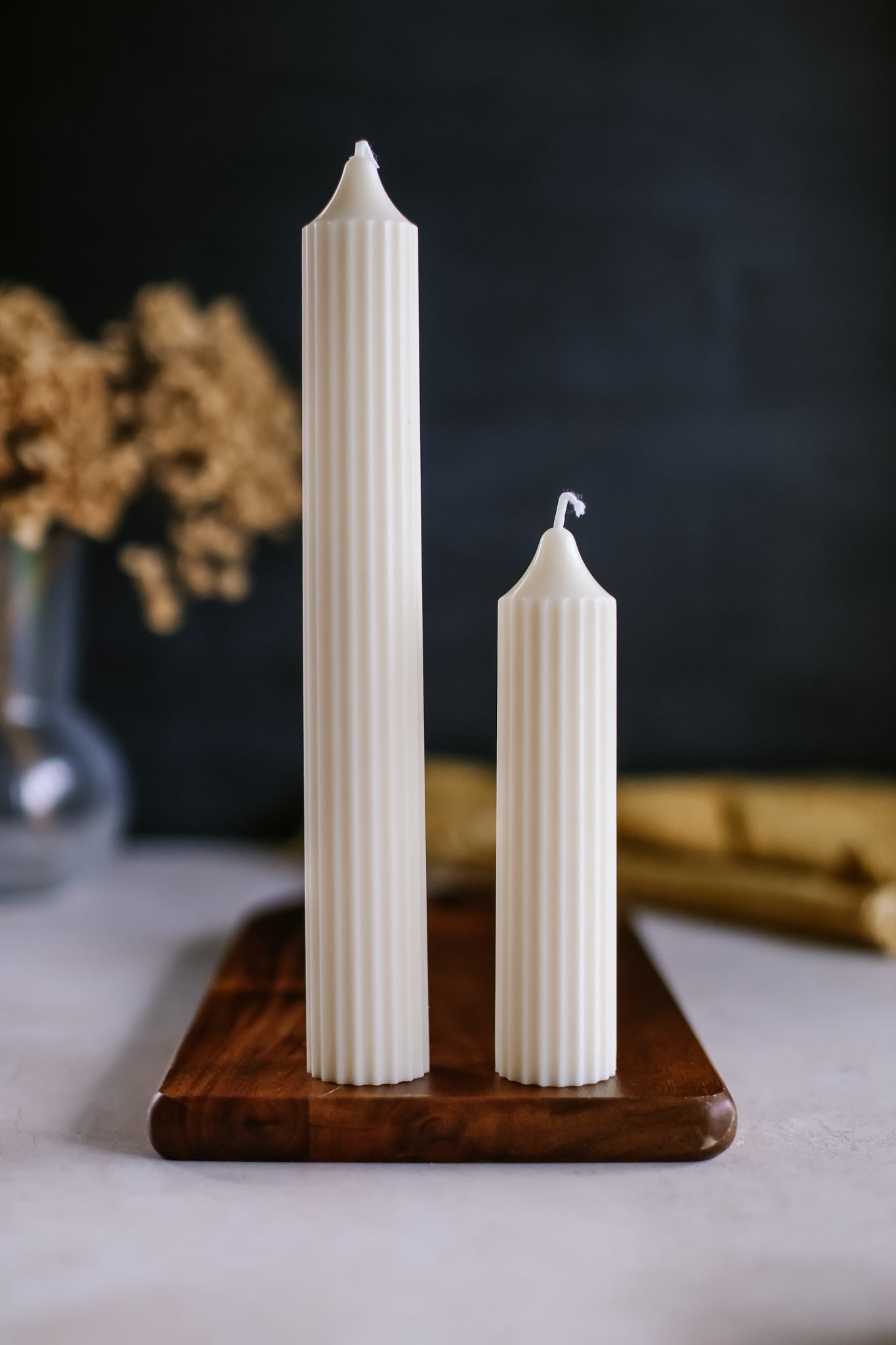 Créneau Pillar Candles - Set of Two