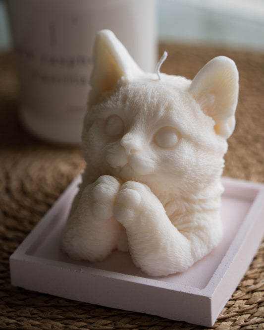 Kitten Candle