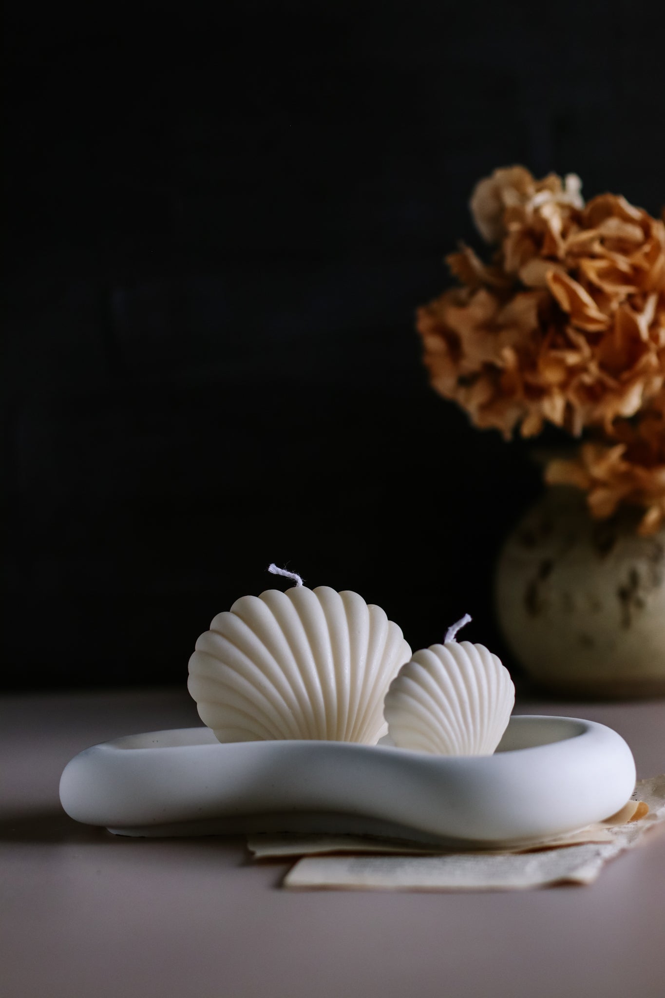 Sea Shell Candle Set